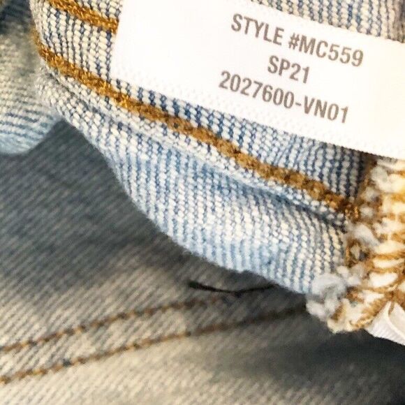 Madewell 24T The Tall High-Rise Slim Crop Boyjean Light Dumas Wash Ripped MC599 - Picture 11 of 12